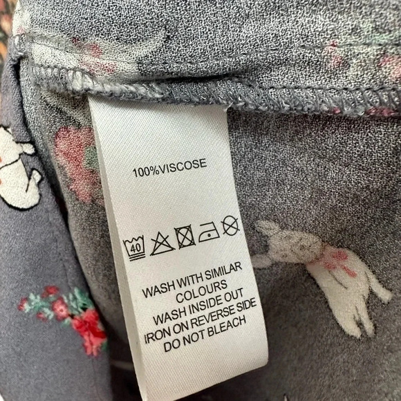 Oliver Bonas Violet Rufus Frenchie Dog Print Dress French Bulldogs Size 10 M - Picture 14 of 16